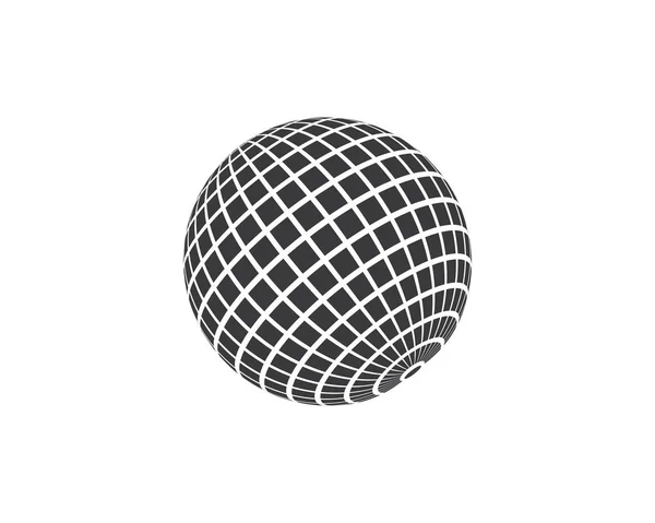 Disco bola icono vector ilustración diseño — Vector de stock