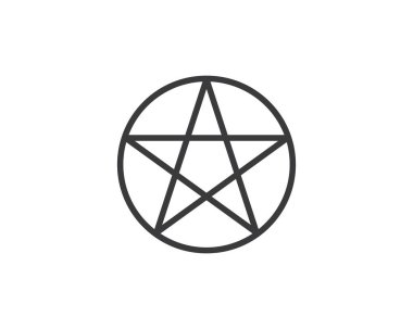 yıldız logo ikonu vektör illüstrasyonu