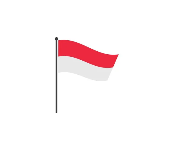Indonesian flag vector icon illustration — 스톡 벡터