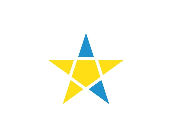 Estrela logotipo ícone vetor ilustração — Vetor de Stock