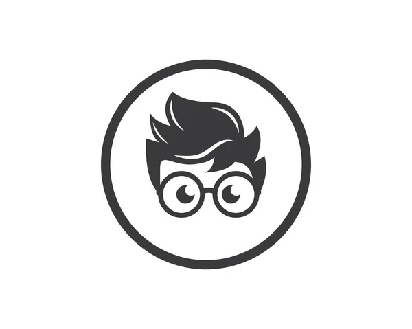 Geek chico icono vector ilustración diseño — Vector de stock