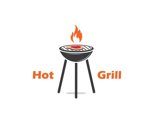 Barbecue vecteur icône illustration design — Image vectorielle