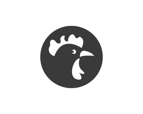 Logotipo de pollo vector plantilla de ilustración — Archivo Imágenes Vectoriales