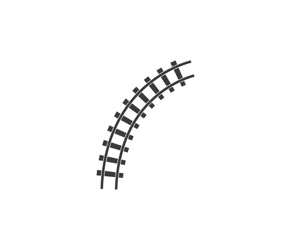 Eisenbahn Track Vektor Illustration Design — Stockvektor