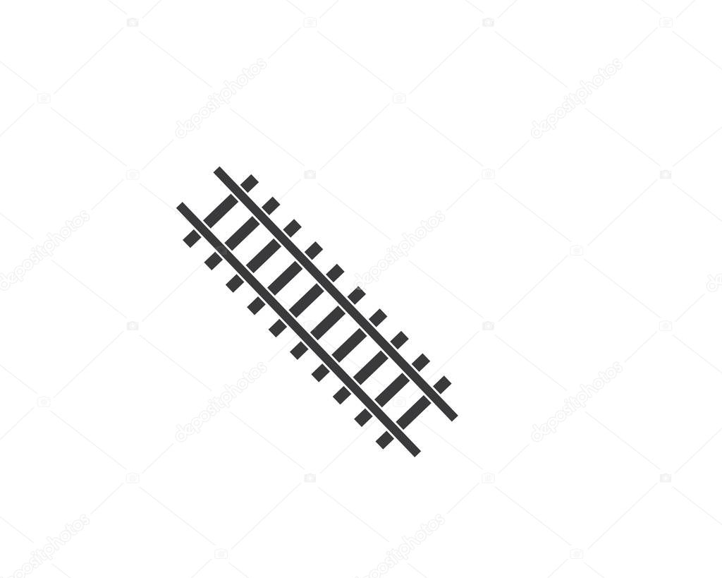 rail way track vector illustration design