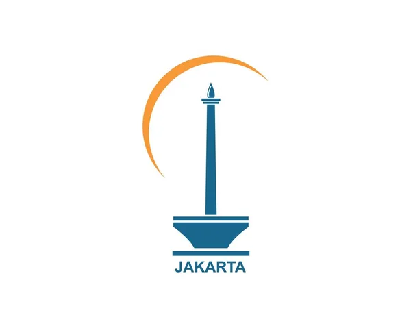 Disegno di illustrazione vettoriale icona menument indonesiano — Vettoriale Stock