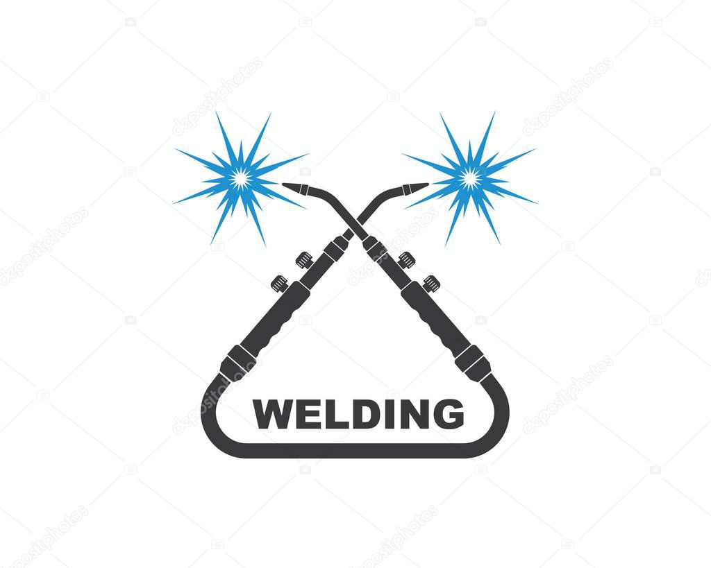 Welding icon vetor illustration design template