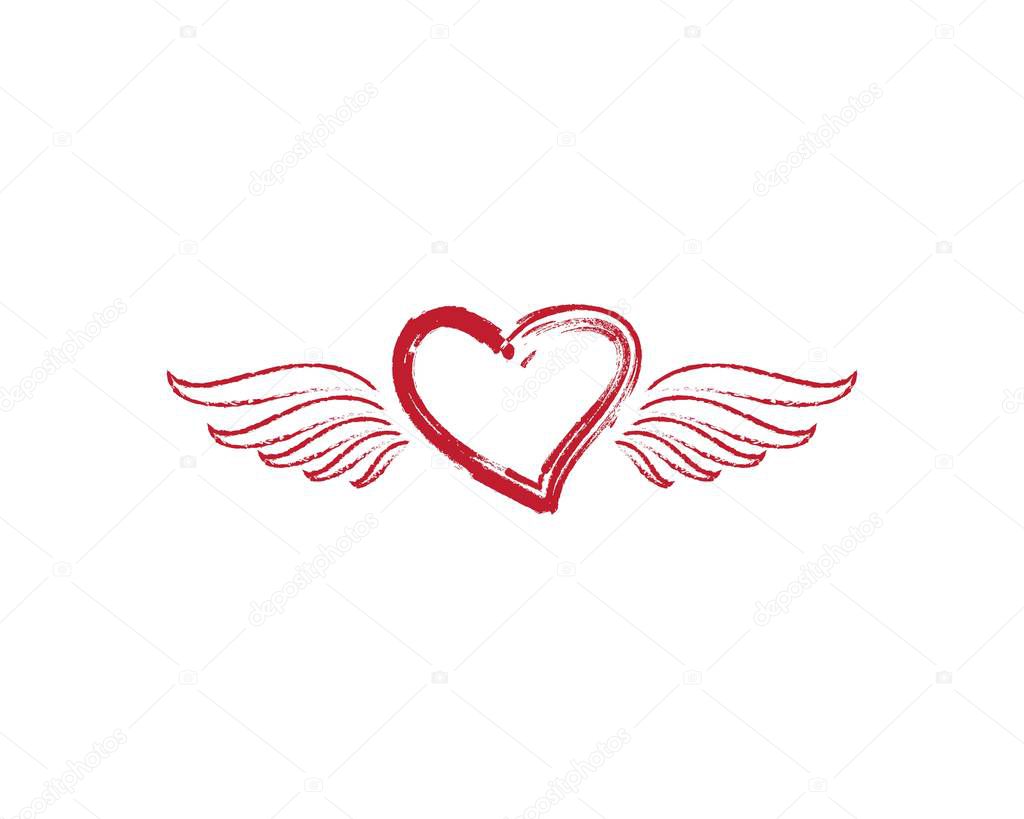 Love Logo Vector icon illustration design Template