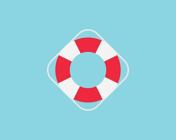 life bouy simgesi vektör çizimi tasarımı