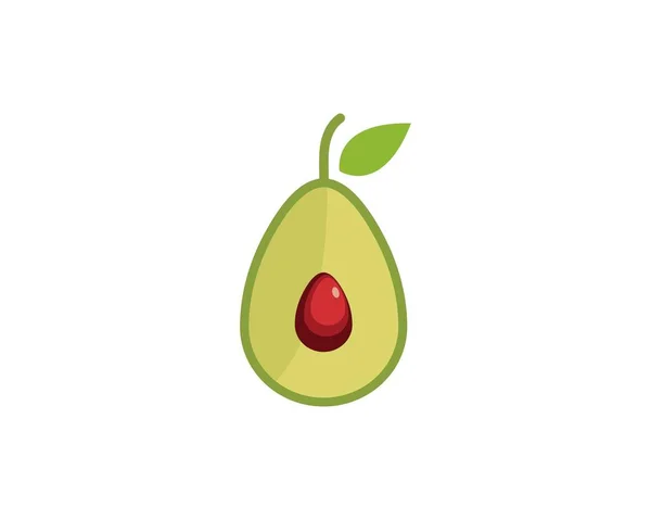 Vettore di illustrazione icona avocado — Vettoriale Stock