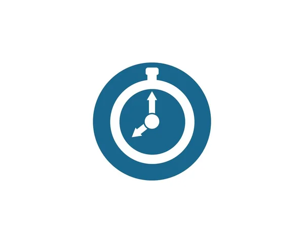Ρολόι, χρόνος λογότυπο εικονίδιο εικονοδιάνυσμα σχεδιασμού — Διανυσματικό Αρχείο