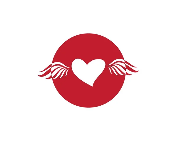 Иллюстрация векторного логотипа любви — стоковый вектор