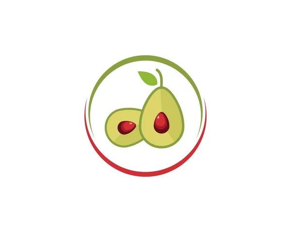Вектор иконок авокадо — стоковый вектор