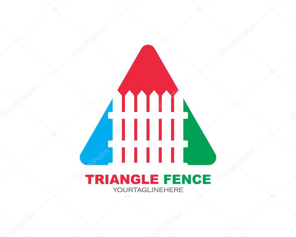 Fence icon logo vector illustration design template
