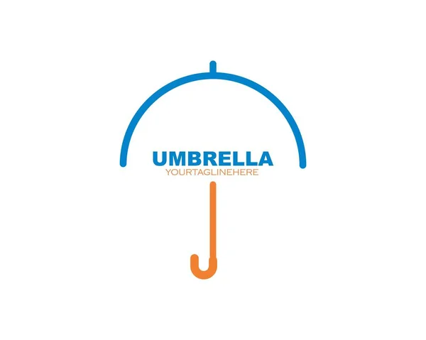 Векторная иллюстрация логотипа зонтика — стоковый вектор
