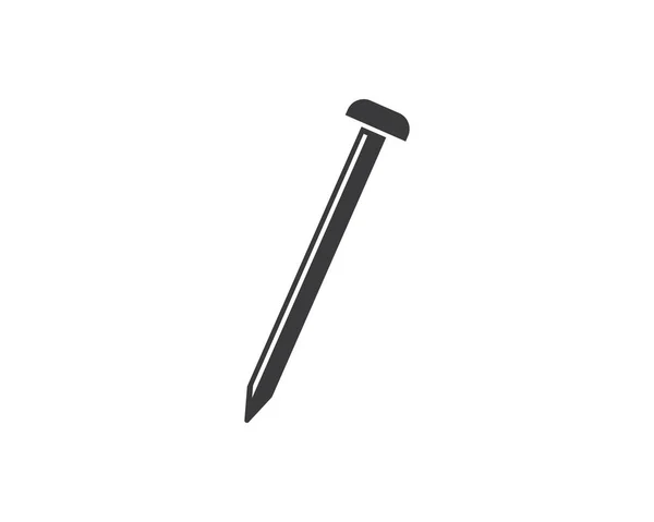 Metal nail vector illustration design — Stock Vector