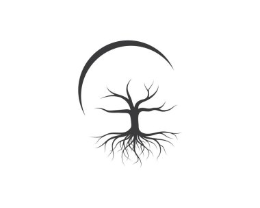 Tree without leaf  icon logo template vector