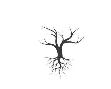 Tree without leaf  icon logo template vector