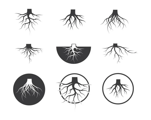 Конструкция векторных иконок дерева — стоковый вектор