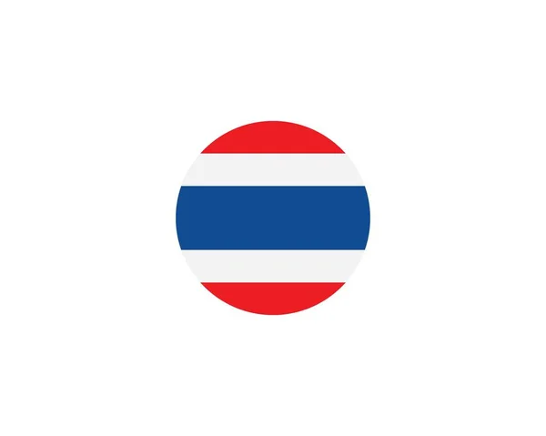 Tayland bayrağı simge vektör çizim — Stok Vektör
