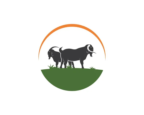 Ilustração do vetor ícone de cabra — Vetor de Stock