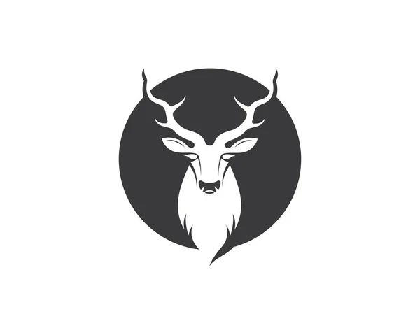 Deer ilustration ikon vektor design — Stock vektor