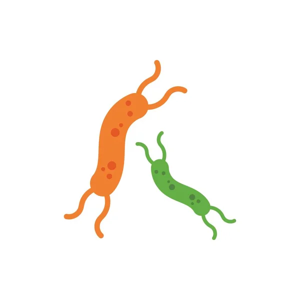 Virus y bacterias icono vector ilustración diseño — Vector de stock