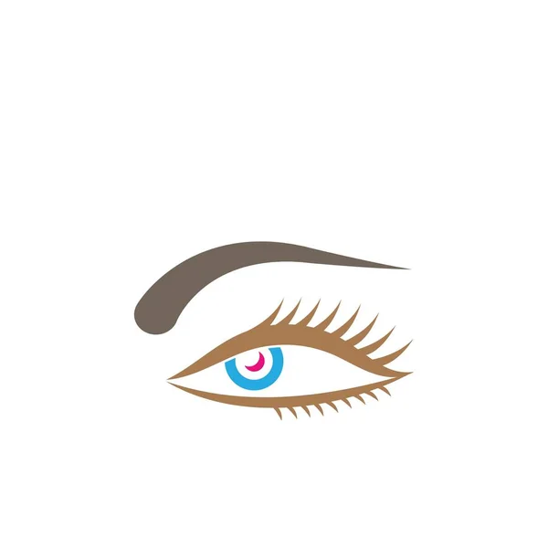 Optische Auge Symbol Logo Vektor Vorlage Illustration — Stockvektor