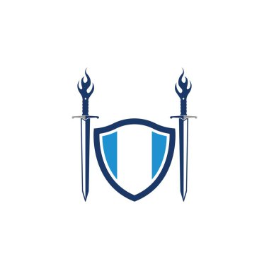 kılıç logo simgesi vektör illüstrasyon tasarımı