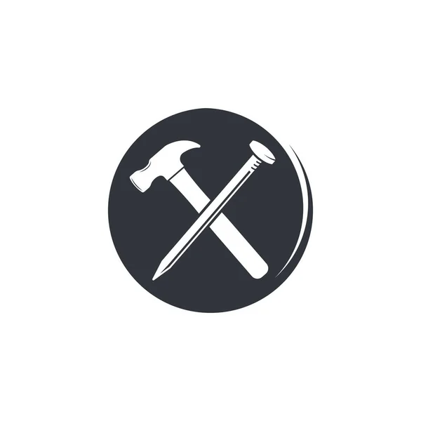 Dům sestavení a renovace logo symbol ikona vektorový obrázek — Stockový vektor