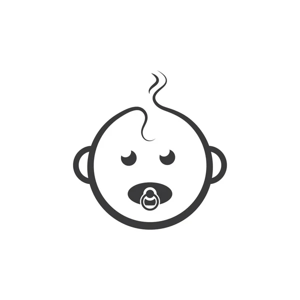 Baby face icon vector illustration design — Stock Vector