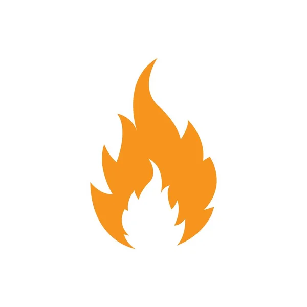 火焰标志图标矢量图解设计模板 — 图库矢量图片