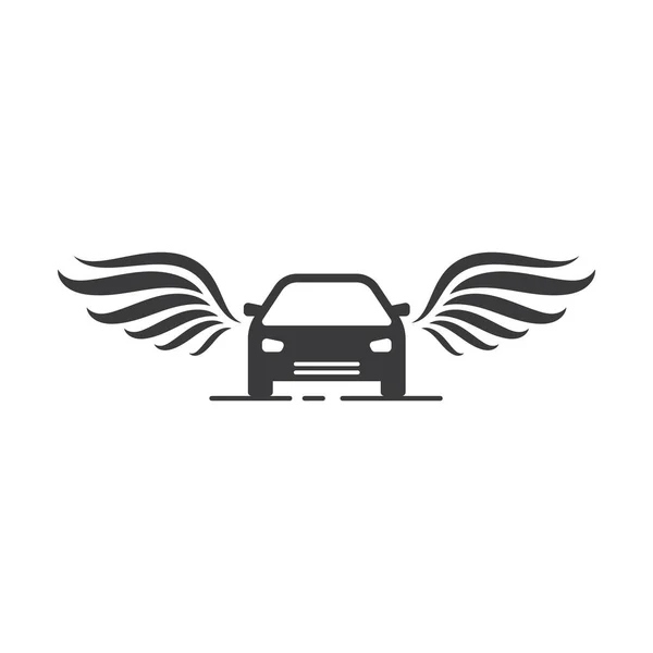 Auto Flügel Symbol Vektor Illustration Design Vorlage — Stockvektor