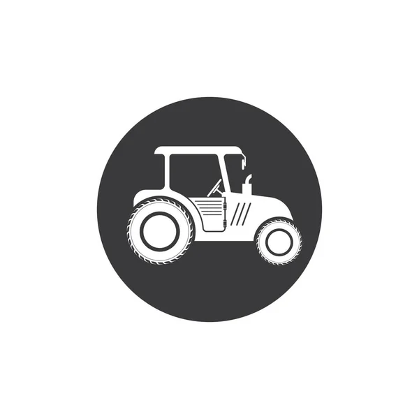 Traktör Çiftçi Simgesi Vektör Çizim Şablonu — Stok Vektör