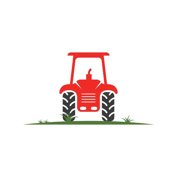 トラクター農家のアイコンベクトルイラストデザインテンプレート — ストックベクタ