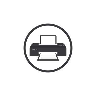 yazıcı vektör resimleme şablonu