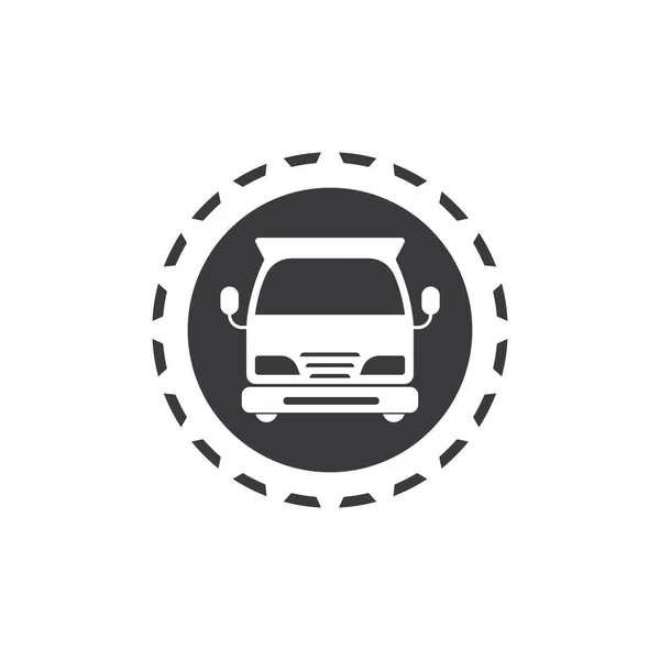 Truck Icon Logo Vector Illustration Design Template — Stock Vector