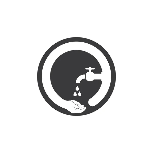 Washing Hands Icon Vector Design Template — ストックベクタ