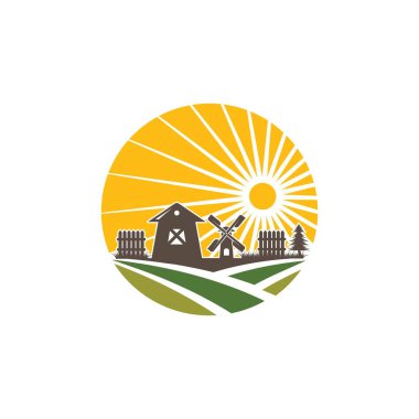 ziraat çiftliği logo taşıyıcı tasarımı 