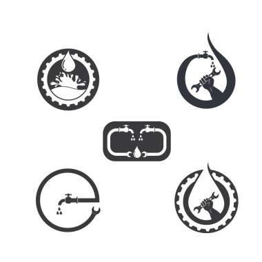 Tesisat vektörü illüstrasyon logo tasarımı