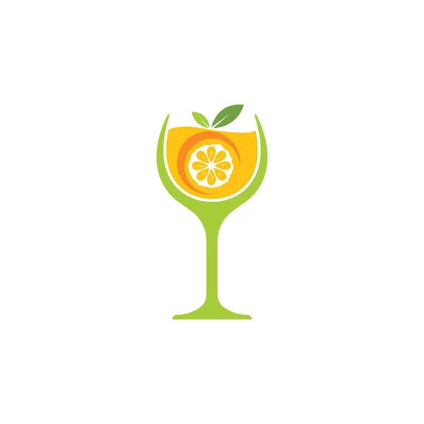 Orange Juice Vector Illustration Design Template — Stock Vector
