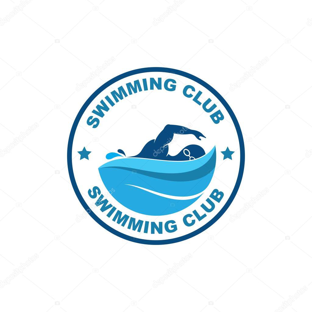 Swimming  icon vector illustration design template