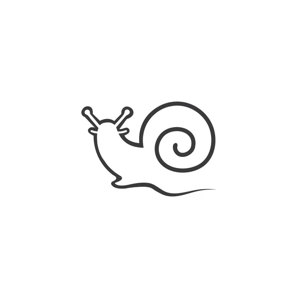 Snail Vector Illustration Design Template — Stock Vector