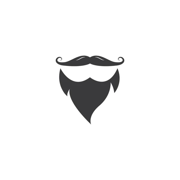 콧수염 아이콘 일러스트 템플릿 디자인 — 스톡 벡터