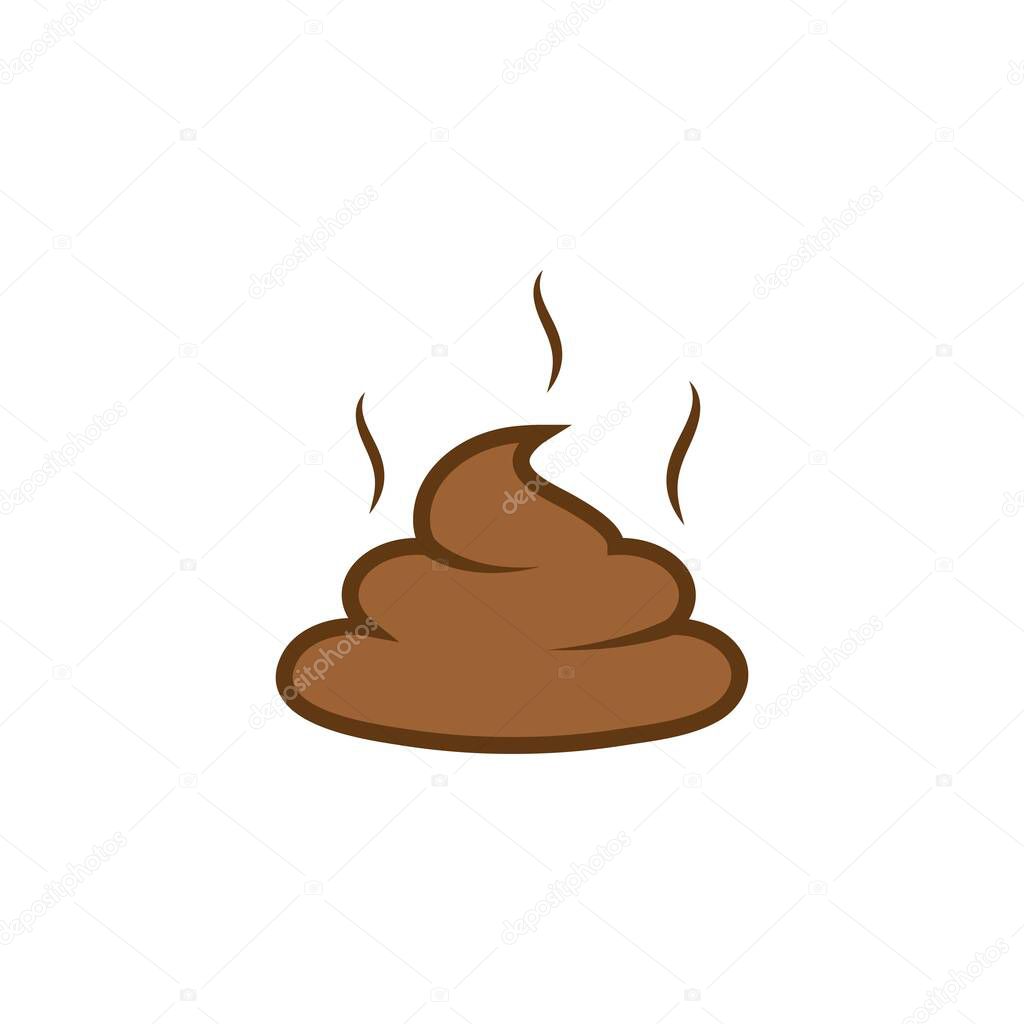 feces vector illustration design template