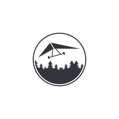 hang gliding icon vector illustration design template