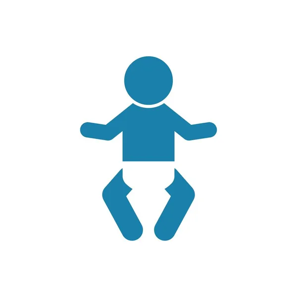 Baby Vector Illustratie Ontwerp Template — Stockvector