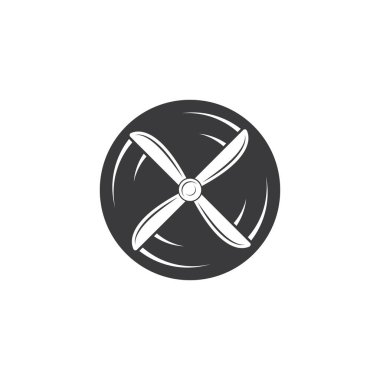 Uçak pervanesi vektör çizim şablonu