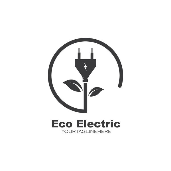 eco electric icon  vector,illustration design template