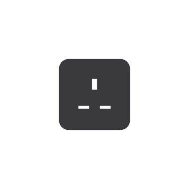 elektrik soket dolgu vektörü, illüstrasyon şablonu